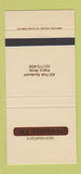 Matchbook Cover - Hamilton Hotel Itasca IL 30 Strike