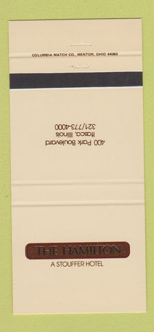 Matchbook Cover - Hamilton Hotel Itasca IL 30 Strike