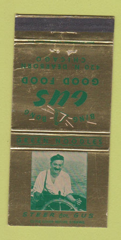 Matchbook Cover - Gus Restaurant Bing Bong Chicago IL WEAR 30 Strike