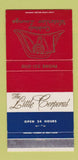 Matchbook Cover - Little Corporal Restaurant Chicago IL 30 Strike