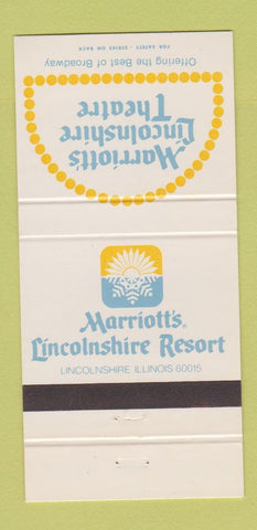 Matchbook Cover - Marriott's Lincolnshire Theatre IL 30 Strike