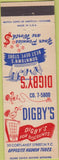 Matchbook Cover - Digby's Department Store New York City NY