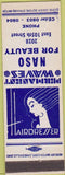 Matchbook Cover - NASO for Beauty Permanent Waves