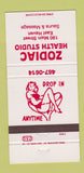 Matchbook Cover - Zodiac Health Studio East Haven CT? 30 Strike