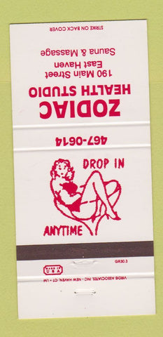 Matchbook Cover - Zodiac Health Studio East Haven CT? 30 Strike