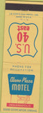 Matchbook Cover - Alamo Plaza Motel Indianapolis IN