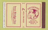 Matchbox - Iron Bridge Inn Restaurant Beer Mercer PA #2