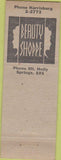Matchbook Cover - French Beauty Shoppes Mt Holly Springs PA