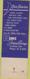 Matchbook Cover - Home Federal Savings Lakewood OH