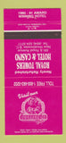 Matchbook Cover - Royal Towers Hotel Casino New Westminster BC girlie 30 Strike