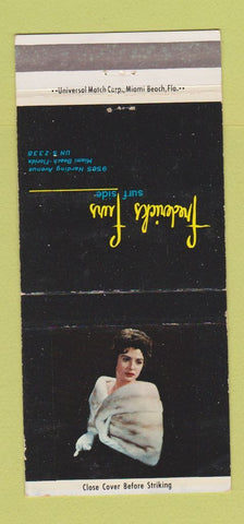 Matchbook Cover - Fredericks Furs Miami Beach FL girlie WEAR 30 Strike