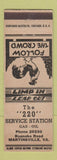 Matchbook Cover - 220 Service oil gas Martinsville VA
