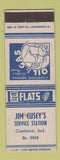Matchbook Cover - Jim Eusey's Service oil gas Castleton IN