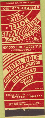 Matchbook Cover - Kentwood Arms Hotel Sprikngfield MO