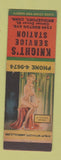 Matchbook Cover - Knight's Service oil gas Bridgeport CT pinup