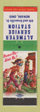 Matchbook Cover - Altimer Service Marathon oil gas Newark OH hillbilly