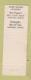 Matchbook Cover - Pettingill's oil gas Gooding ID