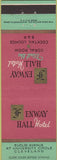 Matchbook Cover - Fenway Hall Hotel Cleveland OH