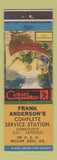 Matchbook Cover - Frank Anderson's oil gas Willow Dale GA