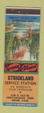 Matchbook Cover - Strickland Service oil gas Chattanooga TN