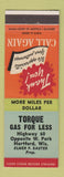 Matchbook Cover - Torque oil gas Hartford WI Elmer Sauter