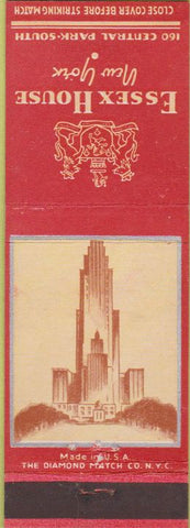 Matchbook Cover - Essex House Hotel New York