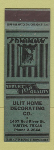 Matchbook Cover - Ulit Home Decorating Austin TX awnings