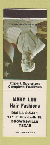 Matchbook Cover - Mary Lou Hair Salon Brownsville TX