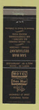Matchbook Cover - Motel San Mar Cleburne TX