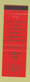 Matchbook Cover - Saber Inn College Station TX