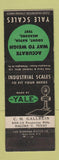 Matchbook Cover - Yale Scales CH Gallrein Dallas TX