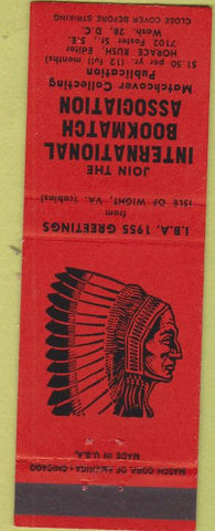 Matchbook Cover - 1955 IBA Matchbook Assn Washington DC