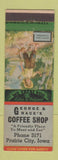 Matchbook Cover - George & Grace's Coffee Shop Prairie City IA