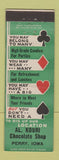 Matchbook Cover - Al Kouri Chocolate Shop Perry IA