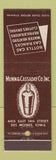 Matchbook Cover - Munn & Cassaday Bottled Gas appliances Des Moines IA
