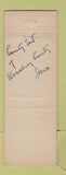 Matchbook Cover - Casler Electric Sioux City IA