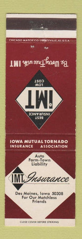 Matchbook Cover - IMT Insurance Des Moines IA