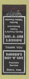 Matchbook Cover - DeBaggio's Busy B Cafe Eldora IA
