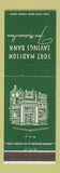 Matchbook Cover - Fort Madison Savings Bank IA