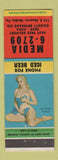 Matchbook Cover - County Beverage Media PA WEAR pinup