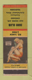 Matchbook Cover - 3600 Club Chicago IL WEAR pinup