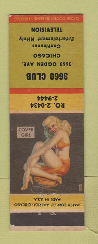 Matchbook Cover - 3600 Club Chicago IL WEAR pinup