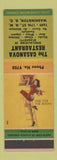 Matchbook Cover - Casanova Restaurant Washington DC WEAR pinup