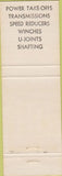 Matchbook Cover - Tulsa Transmission Dick Karr Sperry Rand