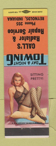 Matchbook Cover - Call's Radiator Repair Service Reynolds IN WEAR pinup
