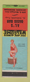 Matchbook Cover - Al's Oasis Bar Jackson MI pinup