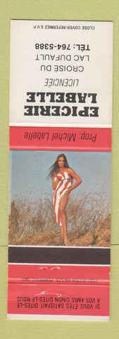 Matchbook Cover - Epicerie Labelle Lac Dufault QC pinup