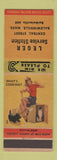 Matchbook Cover - Leger Service oil gas Baldwinville MA pinup