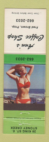 Matchbook Cover - Ann's Coffee Shop Stoney Creek ON pinup