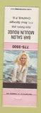 Matchbook Cover - Bar Salon Moulin Rouge Chapais QC pinup